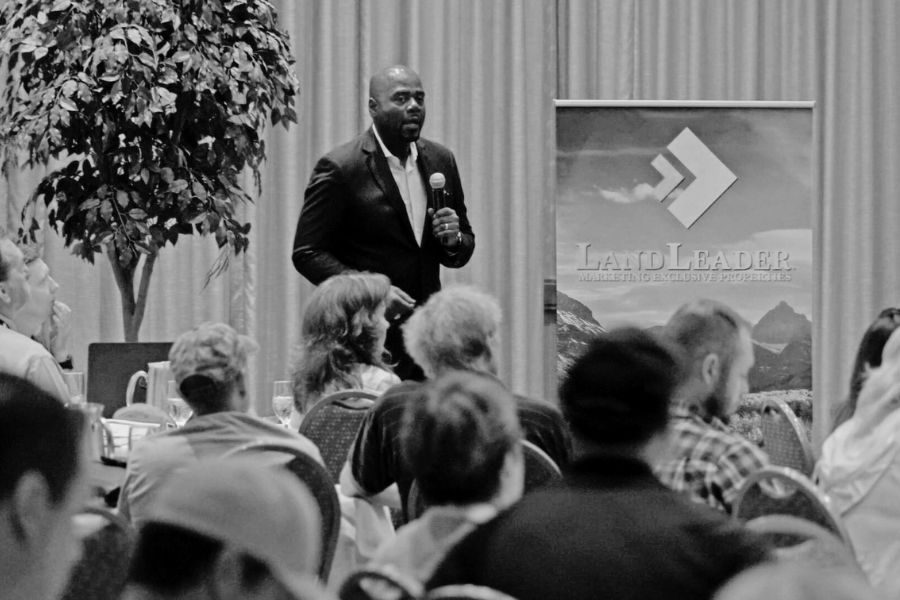 Cleophus Franklin speaking at a leadership workshop